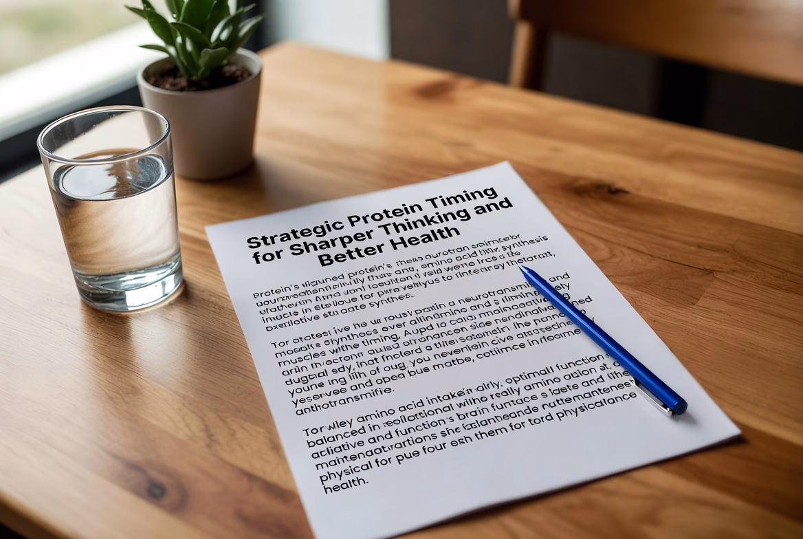 Strategic Protein Timing for Sharper Thinking and Better Health